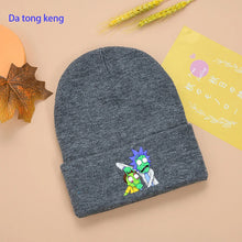 Load image into Gallery viewer, Rick and Morty Cotton Casual Beanies for Men Women Knitted Winter Hat Solid Hip-hop Skullies
