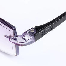 Load image into Gallery viewer, New Diamond-cut Bifocal Progressive Reading Glasses Men Blue Light Blocking Multifocal Eyewear Ultralight Rimless Eyeglasses
