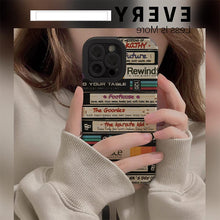 Load image into Gallery viewer, Japan Graffiti Art Letter Label Silicone Soft Case For iPhone