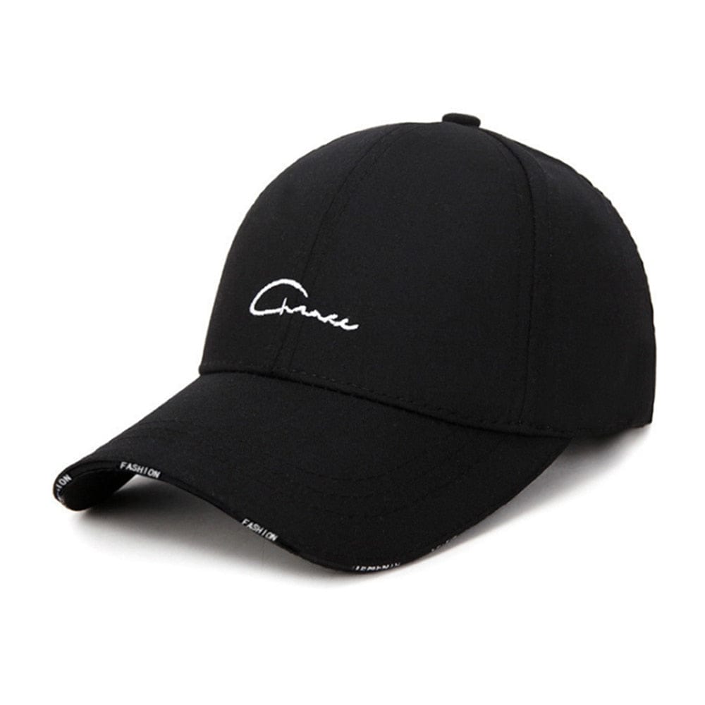 Hat Men and Women Spring and Summer Baseball Cap Black and White