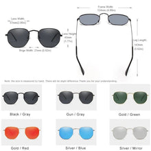 Load image into Gallery viewer, KINGSEVEN 2023 Classic Reflective Sunglasses Men Hexagon Retro