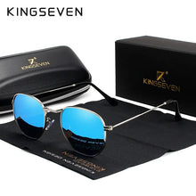 Load image into Gallery viewer, KINGSEVEN 2023 Classic Reflective Sunglasses Men Hexagon Retro