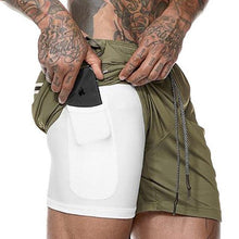 Load image into Gallery viewer, Running Shorts Men 2 in 1 Sports Jogging Fitness Shorts