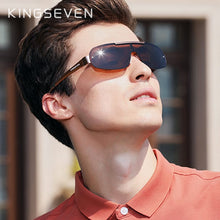 Load image into Gallery viewer, KINGSEVEN Design Aluminum Polarized Sunglasses Goggle Integrated Lens