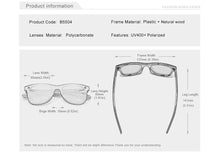 Load image into Gallery viewer, KINGSEVEN Natural Wooden Sunglasses Men Polarized Sun Glasses Original Wood Oculos de sol masculino | TheKedStore