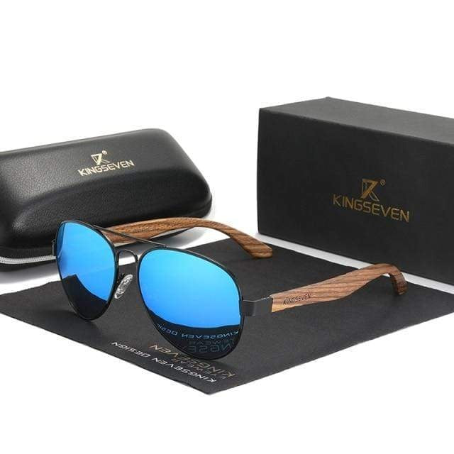 KINGSEVEN New Handmade Wood Sunglasses Polarized Glasses Wooden