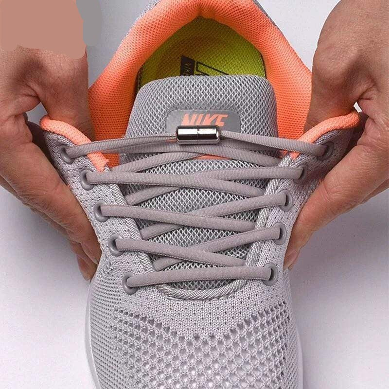 No tie Shoelaces Round Elastic Shoe Laces For Sneakers Shoelace Quick Lazy  Laces Shoestrings