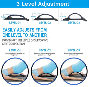 Spineboard - Back Relax Stretcher - Spine Stretcher - Lumbar Support Pain Relief