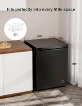 Load image into Gallery viewer, 3.5 cuft Chest Freezer - Compact, Energy-Efficient Mini Deep Freezer with Removable Baskets