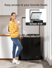 Load image into Gallery viewer, 3.5 cuft Chest Freezer - Compact, Energy-Efficient Mini Deep Freezer with Removable Baskets