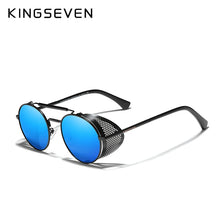 Load image into Gallery viewer, KINGSEVEN Round Steampunk Sunglasses Men Retro UV400 Women Sun Glasses Fishing Driving Leisure Glasses Gafas De Sol