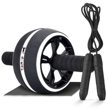 Load image into Gallery viewer, New 2 in 1 Ab Roller&amp;Jump Rope No Noise Abdominal Wheel Ab Roller with Mat For Arm Waist Leg Exercise Gym Fitness Equipment