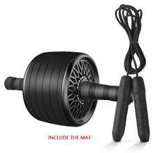 Load image into Gallery viewer, New 2 in 1 Ab Roller&amp;Jump Rope No Noise Abdominal Wheel Ab Roller with Mat For Arm Waist Leg Exercise Gym Fitness Equipment