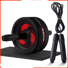 Load image into Gallery viewer, New 2 in 1 Ab Roller&amp;Jump Rope No Noise Abdominal Wheel Ab Roller with Mat For Arm Waist Leg Exercise Gym Fitness Equipment