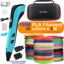 Load image into Gallery viewer, 3D printing pen set with power adapter PLA filament