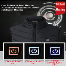 Load image into Gallery viewer, Heated Vest Jacket Thermal Vest Body Warmer 21/9 Areas