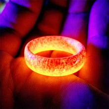 Load image into Gallery viewer, New Fashion Colorful Luminous Resin Ring Women Men Fluorescent Glowing Rings Jewelry Glowing In The Dark Ring Band Halloween