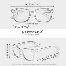 Load image into Gallery viewer, KINGSEVEN Anti-Blue Ray Glasses Men Women Computer Rectangle Blue Light Blocking Eyewear Eyewear