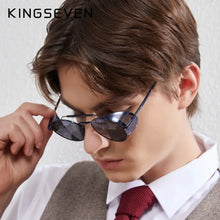 Load image into Gallery viewer, KINGSEVEN Round Steampunk Sunglasses Men Retro UV400 Women Sun Glasses Fishing Driving Leisure Glasses Gafas De Sol