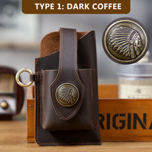 Load image into Gallery viewer, Vintage Genuine Leather Waist Bag Cellphone Loop Holster Mens Belt Bag Phone Pouch Wallet Phone Case