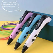 Load image into Gallery viewer, 3D printing pen set with power adapter PLA filament