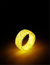 Load image into Gallery viewer, New Fashion Colorful Luminous Resin Ring Women Men Fluorescent Glowing Rings Jewelry Glowing In The Dark Ring Band Halloween