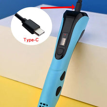 Load image into Gallery viewer, 3D printing pen set with power adapter PLA filament