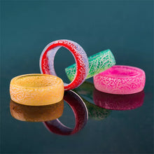 Load image into Gallery viewer, New Fashion Colorful Luminous Resin Ring Women Men Fluorescent Glowing Rings Jewelry Glowing In The Dark Ring Band Halloween