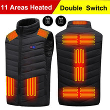 Load image into Gallery viewer, Heated Vest Jacket Thermal Vest Body Warmer 21/9 Areas
