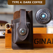 Load image into Gallery viewer, Vintage Genuine Leather Waist Bag Cellphone Loop Holster Mens Belt Bag Phone Pouch Wallet Phone Case