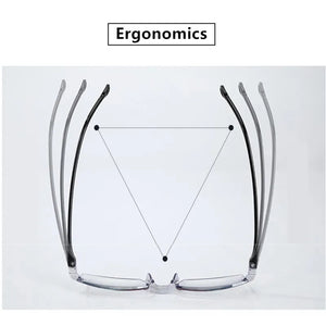 New Diamond-cut Bifocal Progressive Reading Glasses Men Blue Light Blocking Multifocal Eyewear Ultralight Rimless Eyeglasses