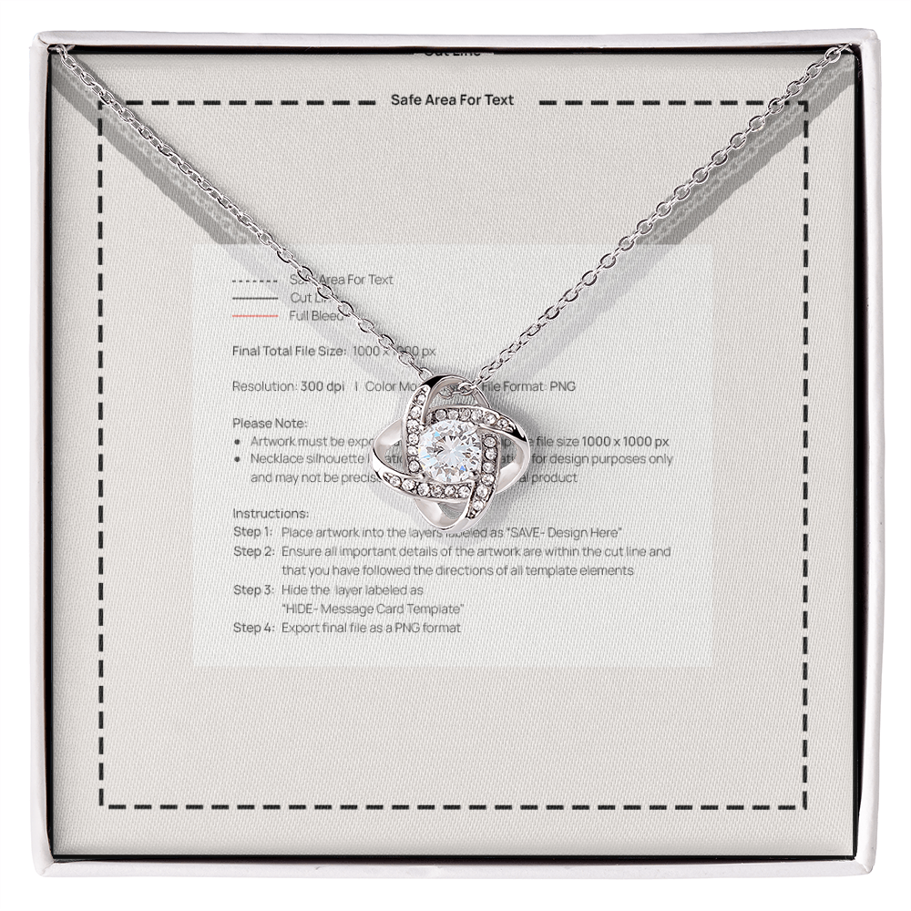 Love Knot Necklace (Yellow & White Gold Variants)