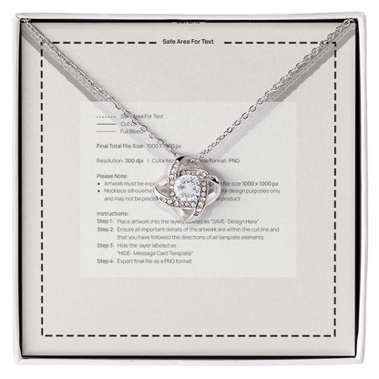 Love Knot Necklace (Yellow & White Gold Variants)