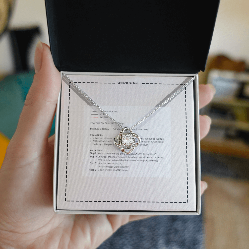 Love Knot Necklace (Yellow & White Gold Variants)