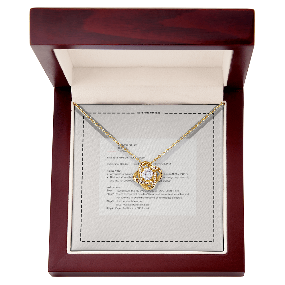 Love Knot Necklace (Yellow & White Gold Variants)