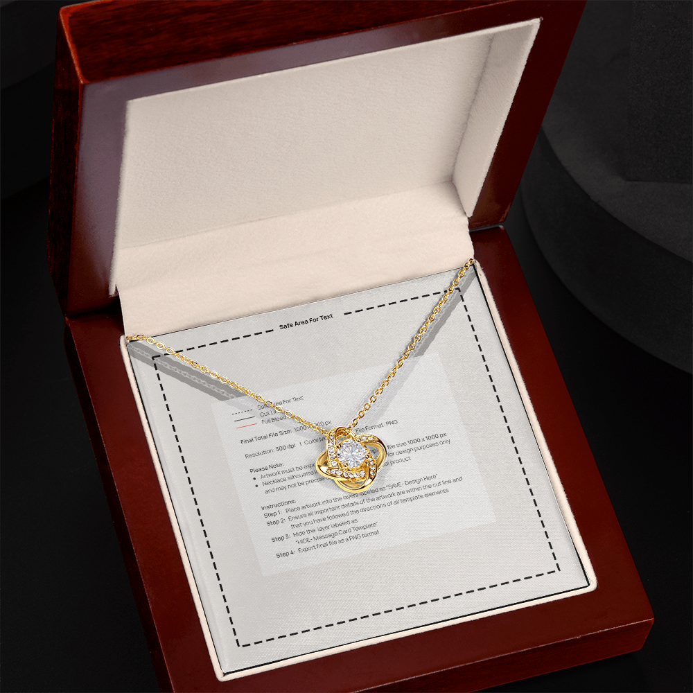 Love Knot Necklace (Yellow & White Gold Variants)