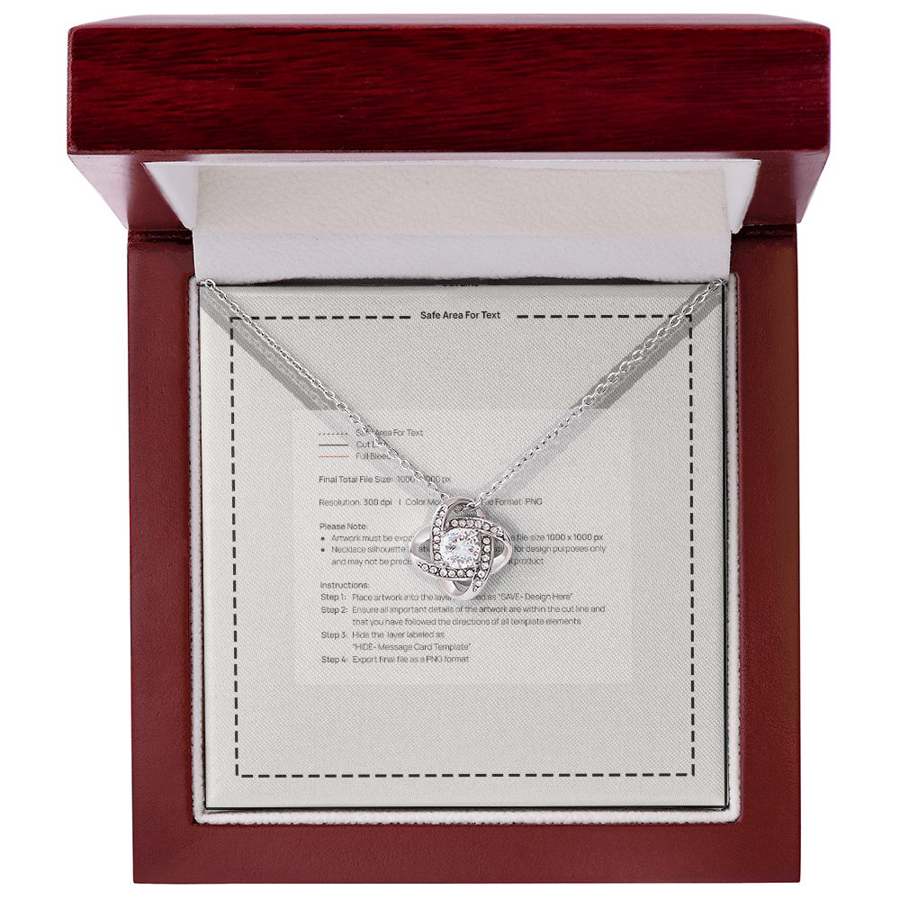 Love Knot Necklace (Yellow & White Gold Variants)