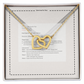 Interlocking Hearts Necklace (Yellow & White Gold Variants)
