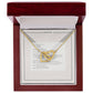 Interlocking Hearts Necklace (Yellow & White Gold Variants)