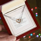 Interlocking Hearts Necklace (Yellow & White Gold Variants)