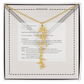 Flower Name Necklace