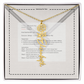 Flower Name Necklace