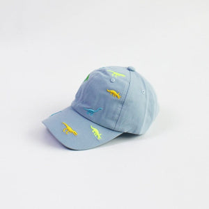 KedStore 1-3Years Blue Kids Baseball Cap Dinosaur Embroidery Children Girls Boys Sun Hat