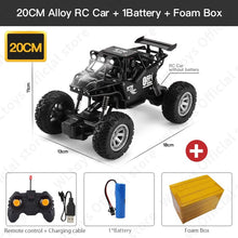 Load image into Gallery viewer, KedStore 20CM Black 1B Alloy ZWN 1:12 / 1:16 4WD RC Car With Led Lights 2.4G Radio Remote Control Car Buggy Off-Road Control