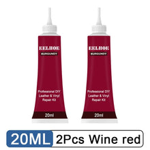 Load image into Gallery viewer, KedStore 2Pcs Wine red Leather Repair Gel Repairs Burns Holes Gouges of Leather Surface. Sofa Car Seat