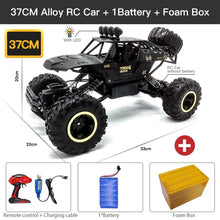 Load image into Gallery viewer, KedStore 37CM Black 1B Alloy ZWN 1:12 / 1:16 4WD RC Car With Led Lights 2.4G Radio Remote Control Car Buggy Off-Road Control