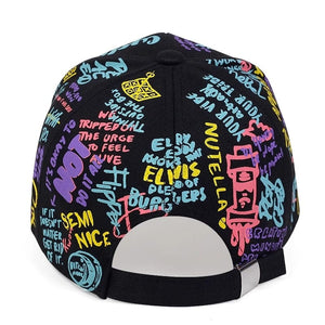 KedStore Baseball Cap Graffiti Sun Hip Hop Cap Adjustable Snapback Cotton Cap For Women Men Hats