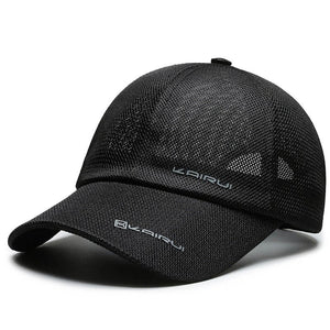 Mesh Baseball Cap Men Women Breathable Snapback Dad Hat