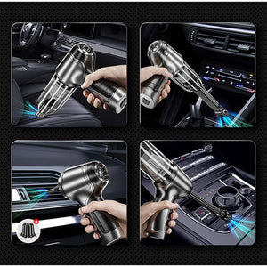 KedStore Car Cordless Vacuum Cleaner Portable Handheld Blowable Vacuum Home & Dual Use Mini VacuumCleaner