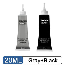 Load image into Gallery viewer, KedStore Gray and Black Leather Repair Gel Repairs Burns Holes Gouges of Leather Surface. Sofa Car Seat